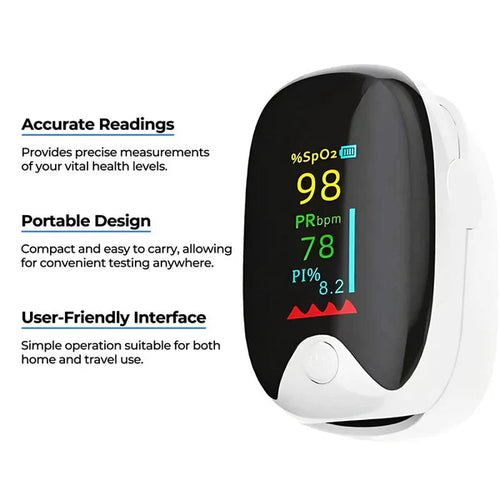 Pulse Oximeter Fingertip Noninvasive Accurate Readings